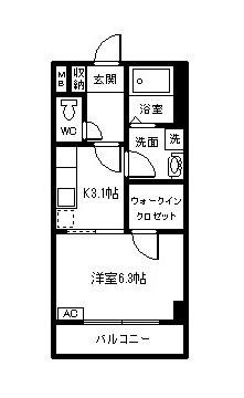 REREVE ZERO(1K/3階)の間取り写真