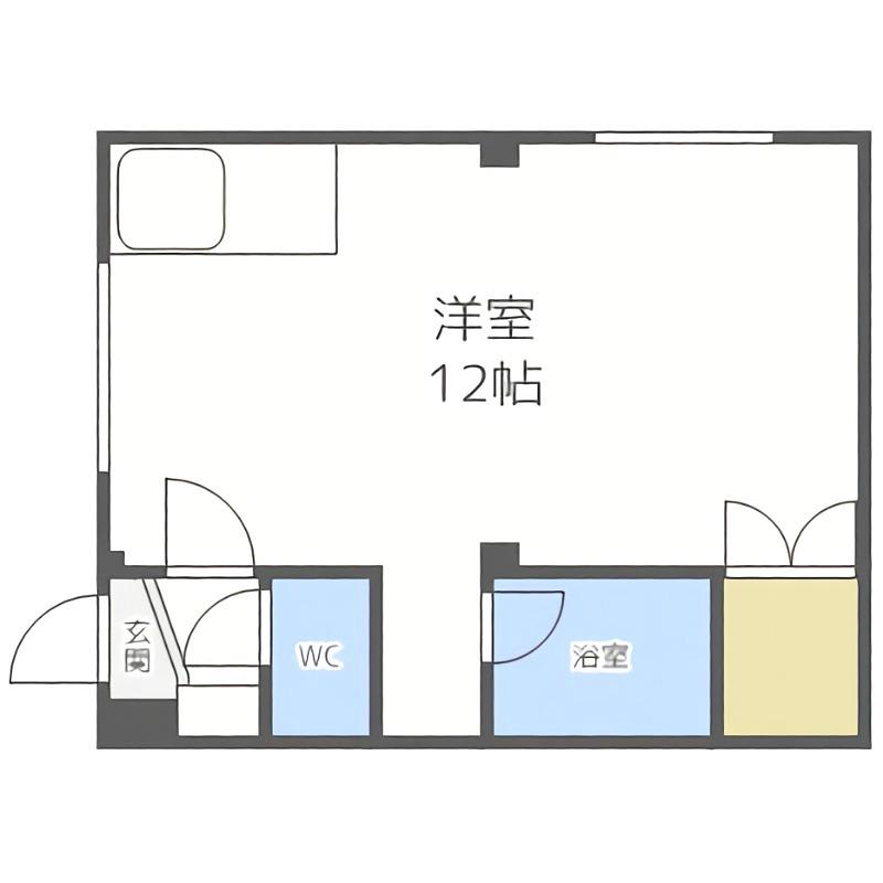 ハーベスト518(ワンルーム/4階)の間取り写真
