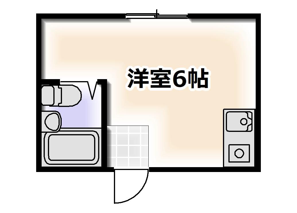 葵マンション(ワンルーム/3階)の間取り写真