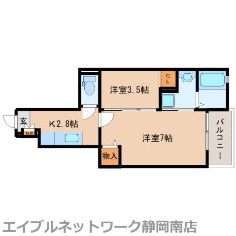 スタート小石川III(2K/1階)の間取り写真