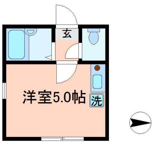 メゾン ド スリール(ワンルーム/1階)の間取り写真