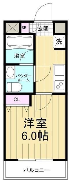 AZESTお花茶屋IV(1K/4階)の間取り写真