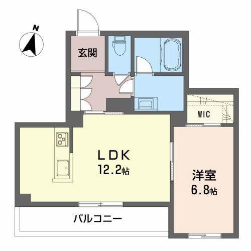 ル・フレーズ(1LDK/2階)の間取り写真