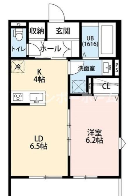 SABIO宮の下(1LDK/2階)の間取り写真