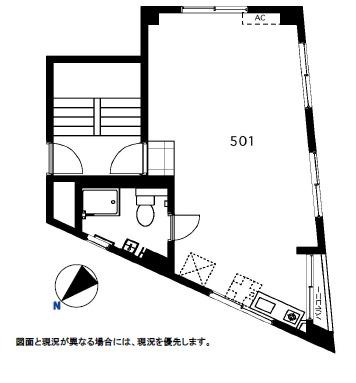 大橋フォートレス(ワンルーム/5階)の間取り写真