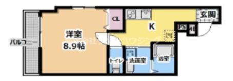 フジパレス門真本町II(1K/3階)の間取り写真