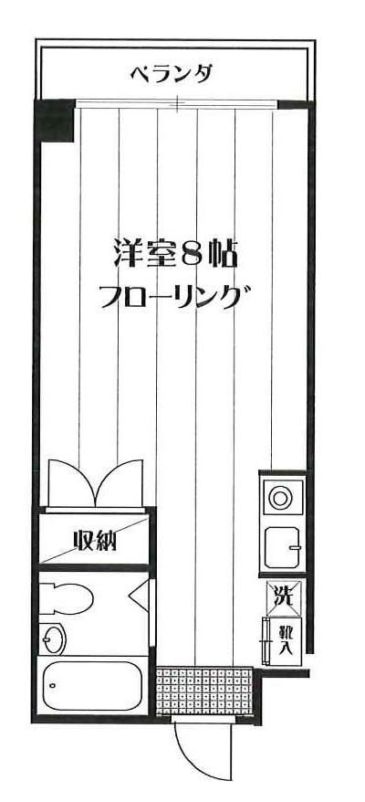 セレス21(ワンルーム/3階)の間取り写真