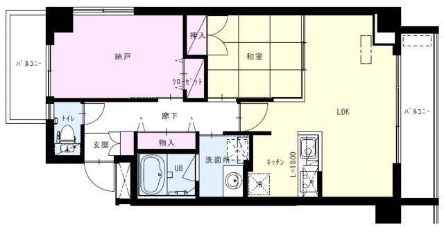 MAISON Y(2LDK/2階)の間取り写真