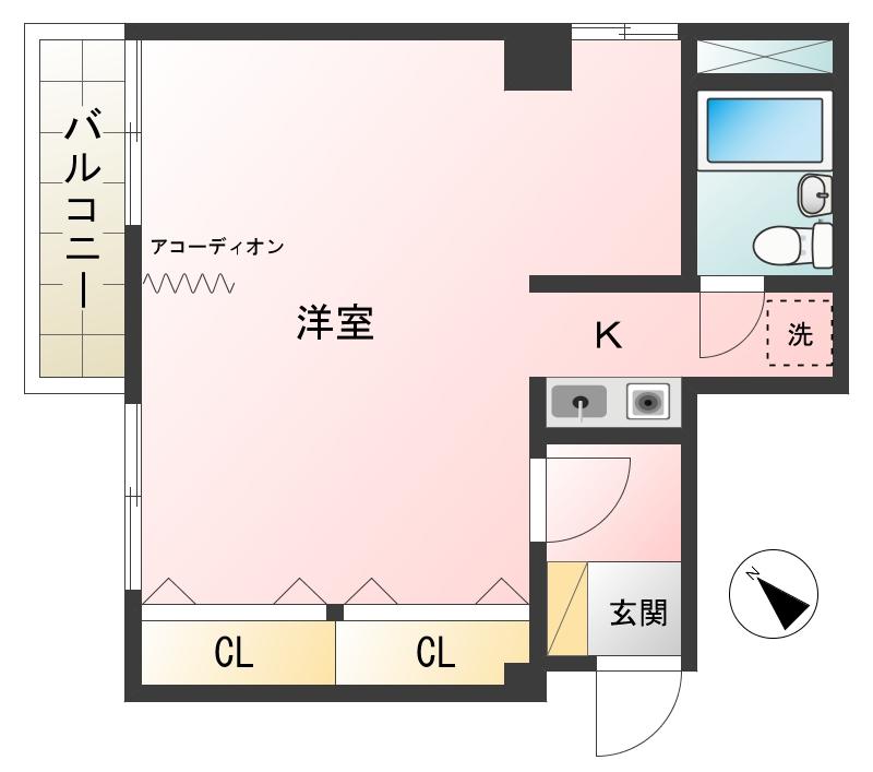 シンフォニープラザ(ワンルーム/4階)の間取り写真