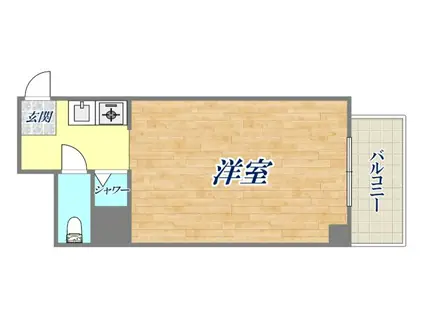 エナブル笠屋(1K/2階)の間取り写真