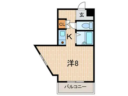 さみつマンション(1K/4階)の間取り写真
