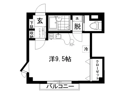 マンションセブン(ワンルーム/1階)の間取り写真