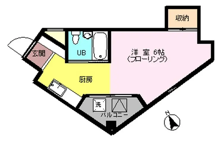 渋谷ビル 3階階 間取り