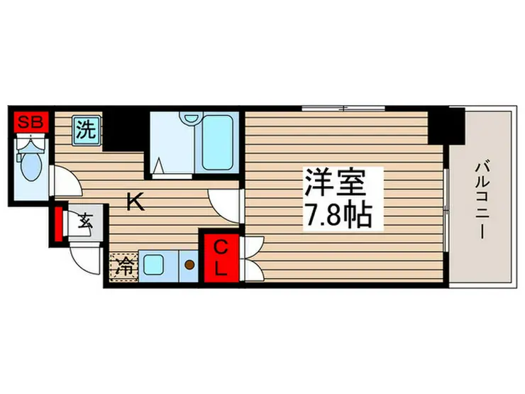 メインステージ門前仲町 11階階 間取り