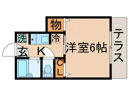 クローバ-柴又(1K/1階)の間取り写真
