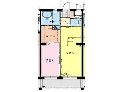 昭栄町NKマンション(1LDK/4階)の間取り写真
