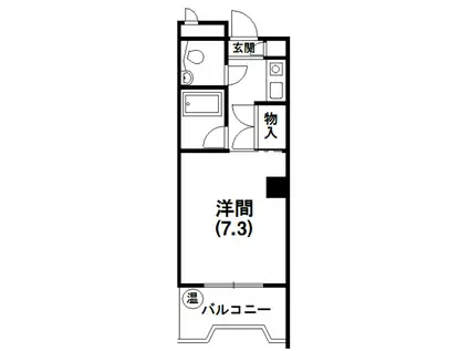 メゾンベルシャンブル(1K/2階)の間取り写真