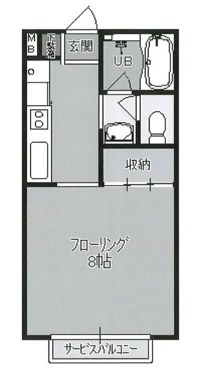 ミルブレー 2階階 間取り