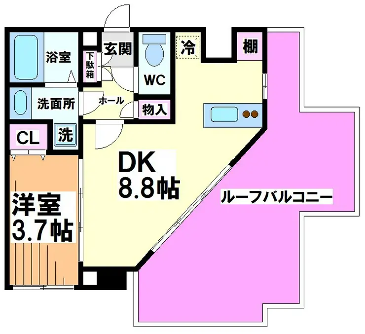 ガーラプレイス八幡山壱番館 5階階 間取り