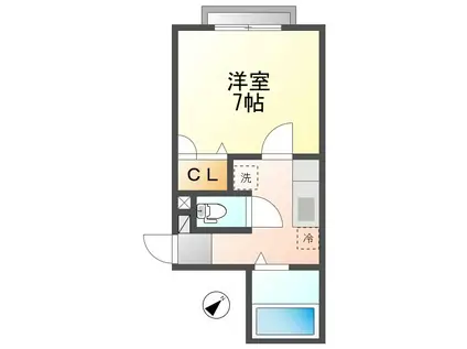 メゾン・ラポート(1K/1階)の間取り写真