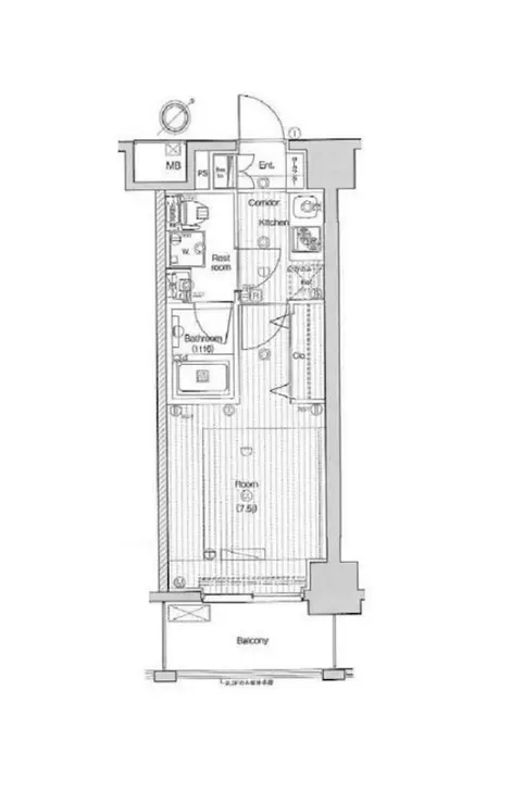 PREMIUM CUBE三田 5階階 間取り