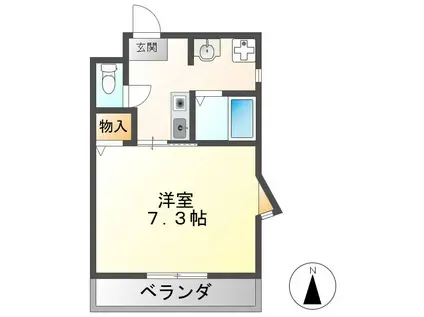 DWELL GOKENYA(1K/4階)の間取り写真