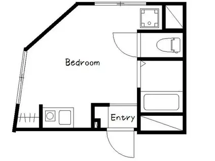 BLUE PALETTE日暮里(ワンルーム/2階)の間取り写真