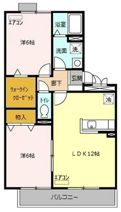 フェニックス小仙波B 2階階 間取り