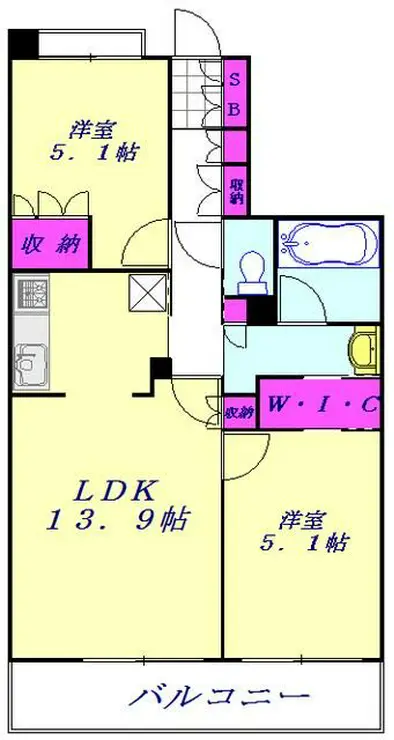 パークスクエア川口 2階階 間取り