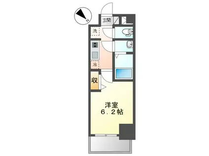 アステリ鶴舞テーセラ(1K/15階)の間取り写真