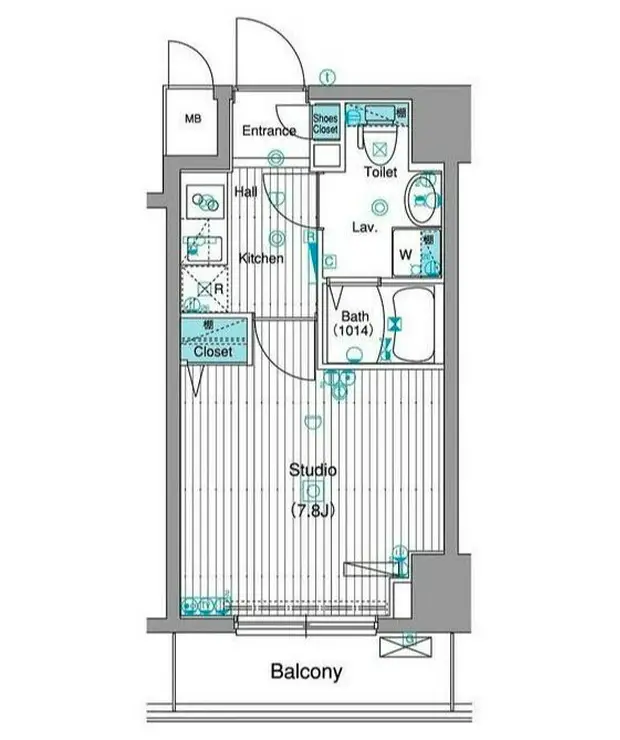 グランド・ガーラ銀座 6階階 間取り