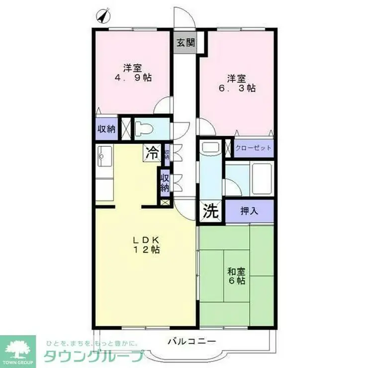 ハッピネス戸田 2階階 間取り