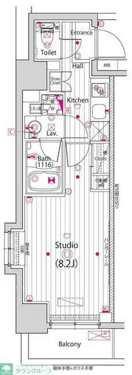 グランド・ガーラ横浜新子安 3階階 間取り