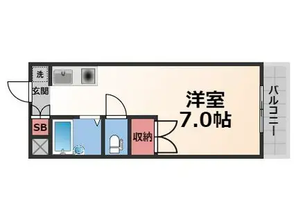 SANTO LALUZ CHODO(1K/4階)の間取り写真
