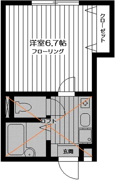 アザレ読売ランドA棟 1階階 間取り