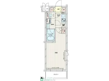 ルーブル練馬赤塚(1K/1階)の間取り写真