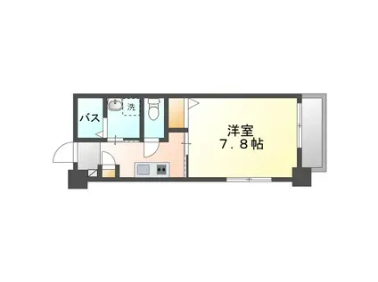 CASA COLINA(1K/4階)の間取り写真