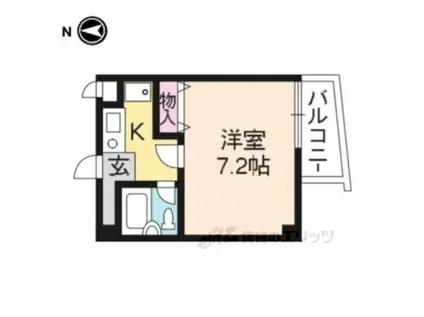 アーバンボート210(1K/4階)の間取り写真