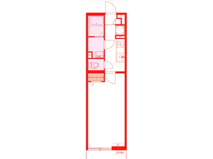 リブリ・美音(1K/2階)の間取り写真