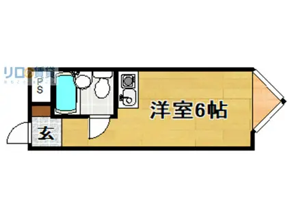 ジュネス瑞光(ワンルーム/2階)の間取り写真