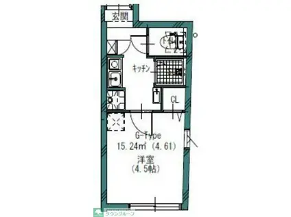 GREW KOENJI RESIDENCE(1K/2階)の間取り写真