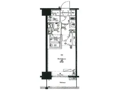 ジーベック両国(1K/5階)の間取り写真