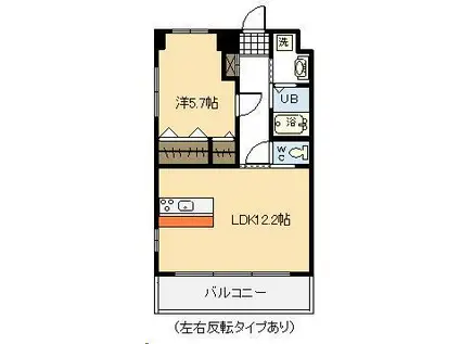 ALTEMEISTER BRILANTE(1LDK/2階)の間取り写真