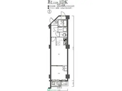 MAXIV日吉(1DK/4階)の間取り写真