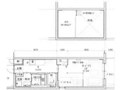 FLAT御器所(1LDK/3階)の間取り写真
