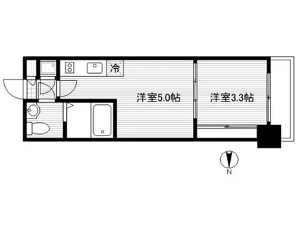 PROJECT NO.57 TOKYO MITO STREET(1DK/6階)の間取り写真