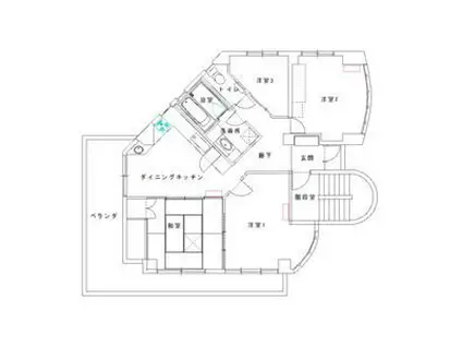 NKビル(4DK/3階)の間取り写真