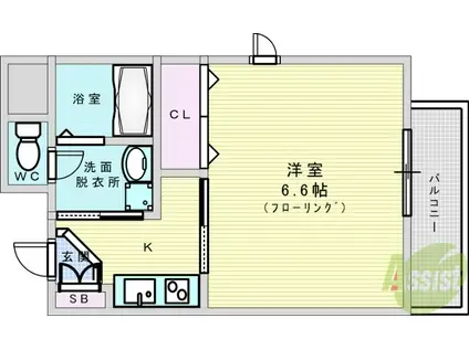 プレミアムステージ新大阪駅前(1K/5階)の間取り写真