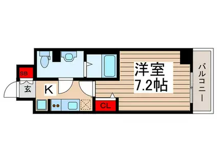 T-STAGE KEISEI HIGASHINAKAYAMA(1K/3階)の間取り写真