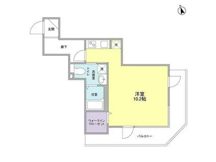 メゾンドール鷺沼(ワンルーム/3階)の間取り写真